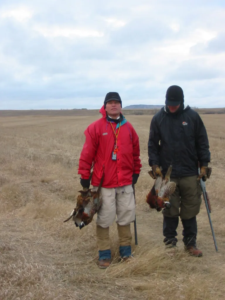Hunting party DG from California – 2004 wild pheasant hunt in North Dakota