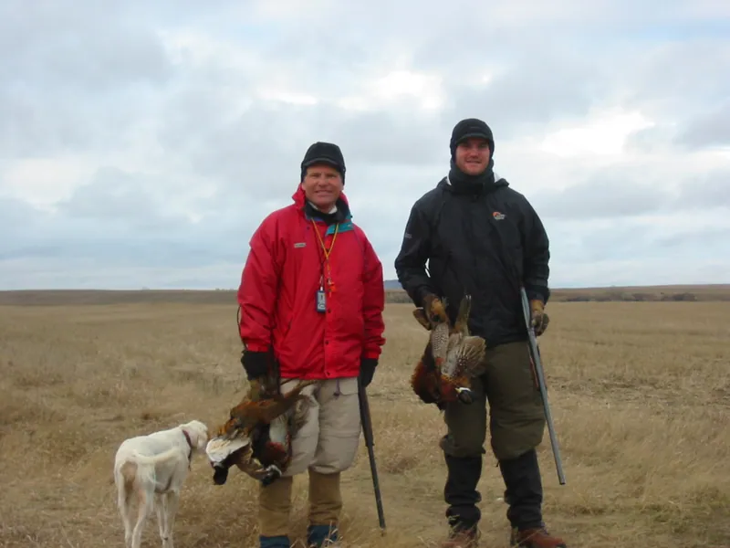 Hunting party DG from California – 2004 wild pheasant hunt in North Dakota