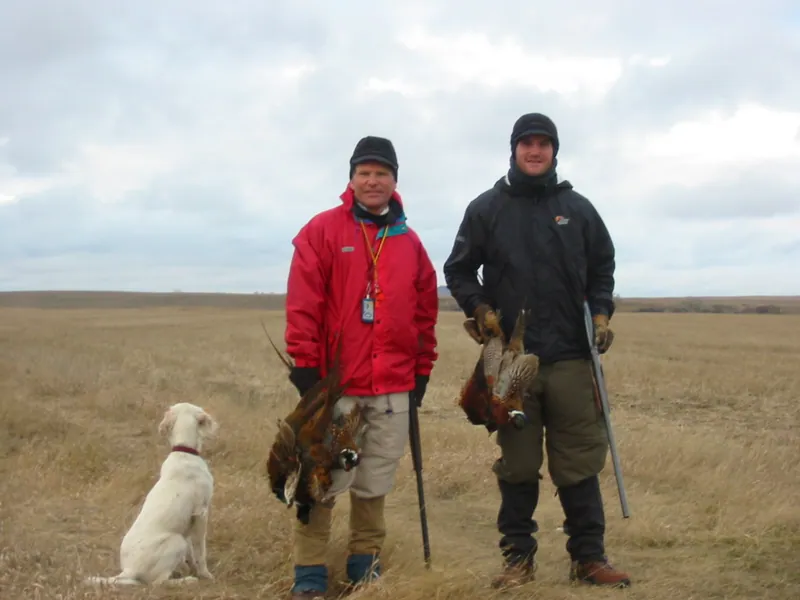 Hunting party DG from California – 2004 wild pheasant hunt in North Dakota