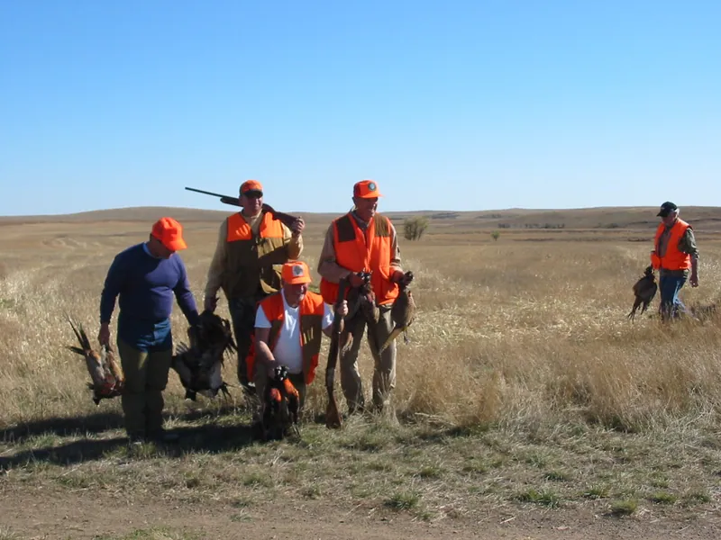 Hunting party TK from Florida – 2004 wild pheasant hunt in North Dakota