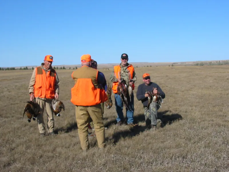 Hunting party TK from Florida – 2004 wild pheasant hunt in North Dakota