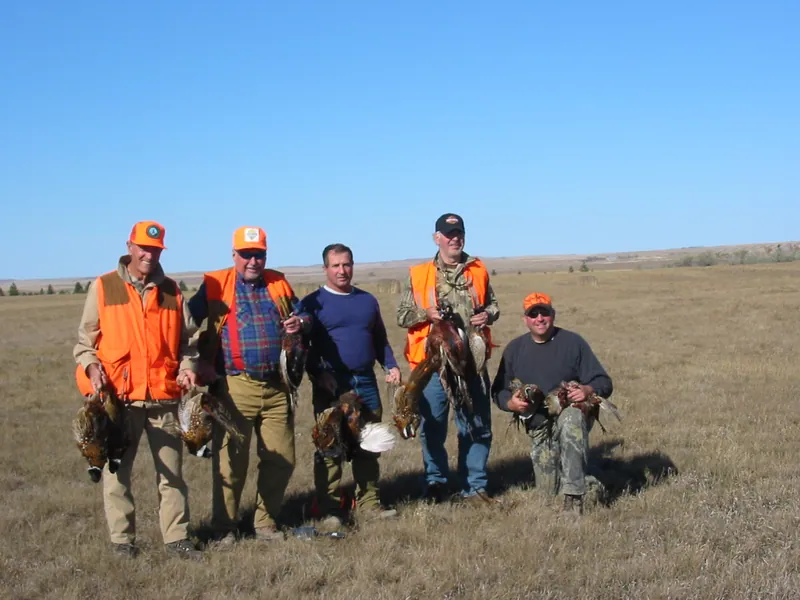 Hunting party TK from Florida – 2004 wild pheasant hunt in North Dakota