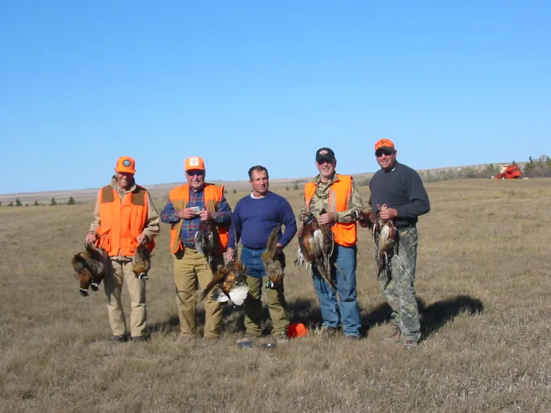 Hunting party TK from Florida – 2004 wild pheasant hunt in North Dakota