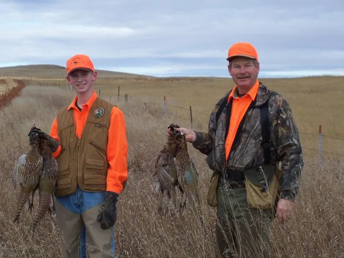 Hunting party A from California – 2005 wild pheasant hunt in North Dakota