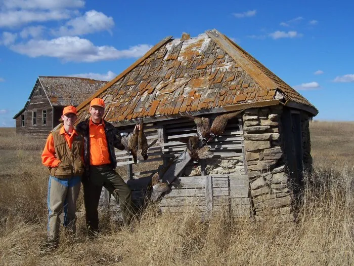 Hunting party A from California – 2005 wild pheasant hunt in North Dakota