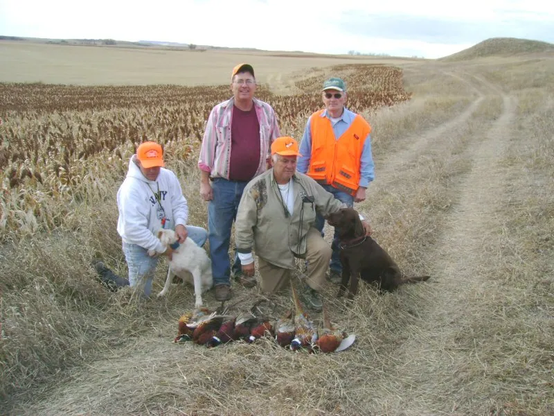 Hunting party DG from California – 2006 wild pheasant hunt in North Dakota