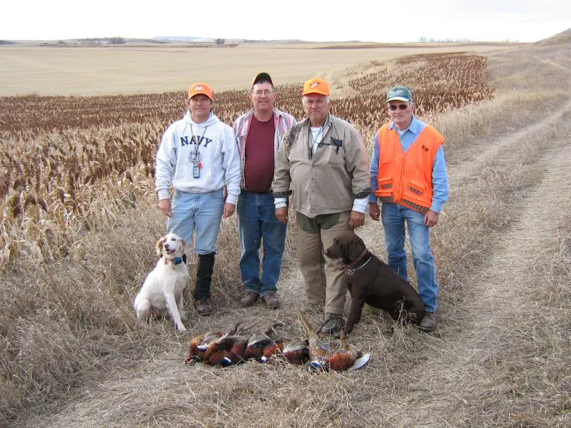 Hunting party DG from California – 2006 wild pheasant hunt in North Dakota
