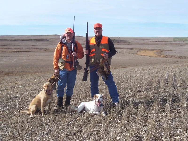 Hunting party DG from California – 2007 wild pheasant hunt in North Dakota