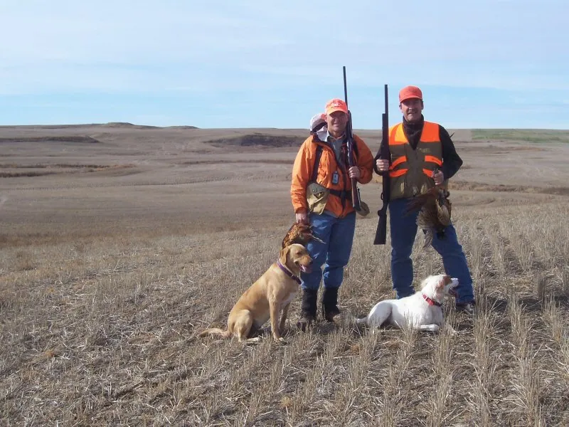 Hunting party DG from California – 2007 wild pheasant hunt in North Dakota