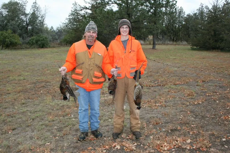 Hunting party JS from Florida – 2008 wild pheasant hunt in North Dakota