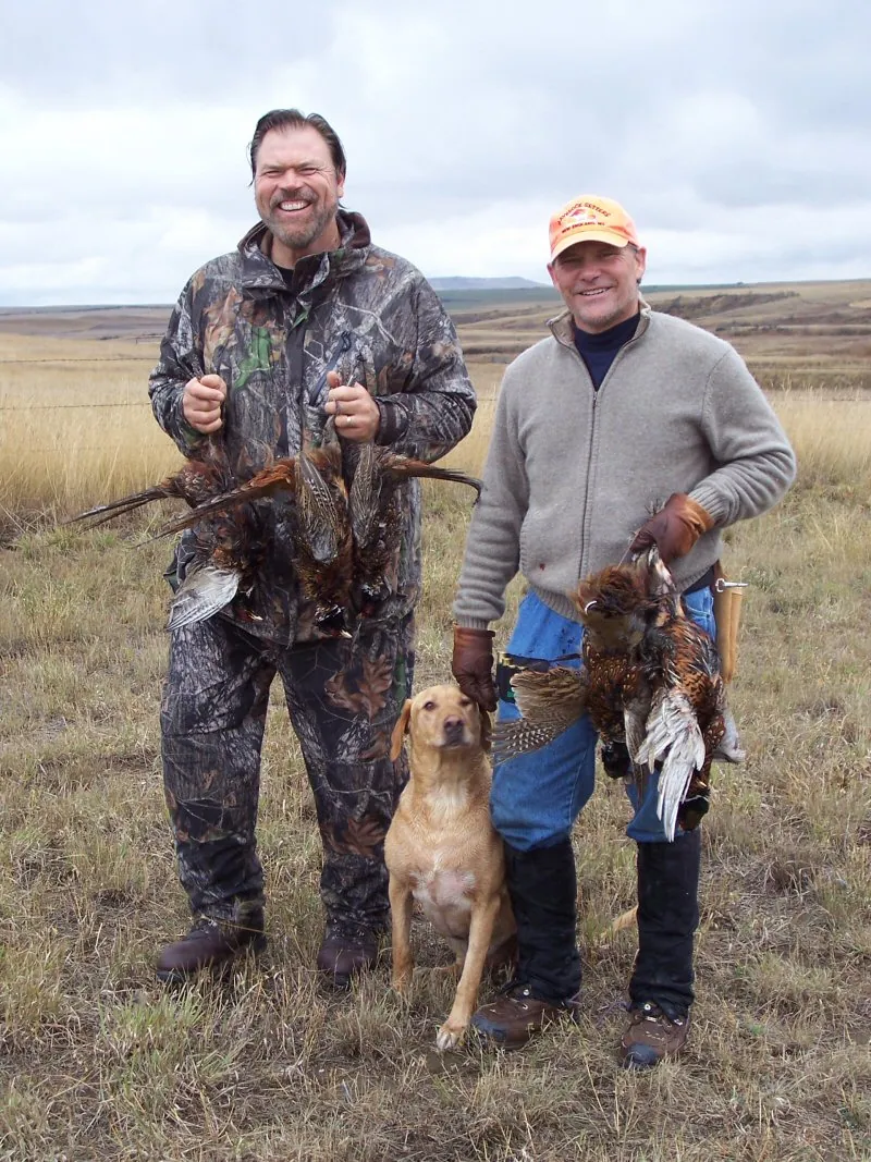 Hunting party DG from California – 2009 wild pheasant hunt in North Dakota