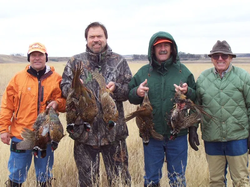Hunting party DG from California – 2009 wild pheasant hunt in North Dakota