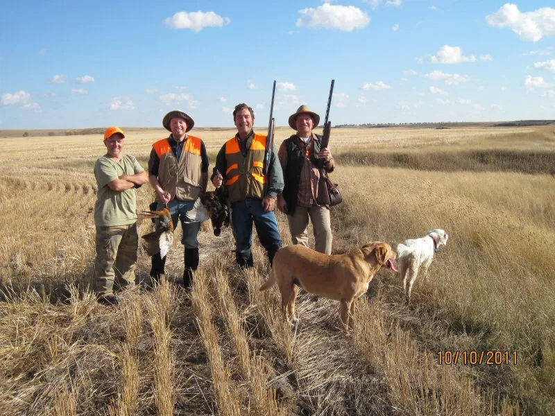 Hunting party DG from California – 2011 wild pheasant hunt in North Dakota