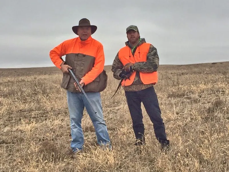 GS and son, 2016 pheasant hunt