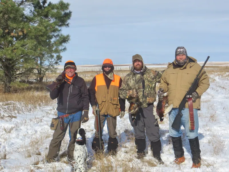 Hunting party DG from California – 2020 wild pheasant hunt in North Dakota