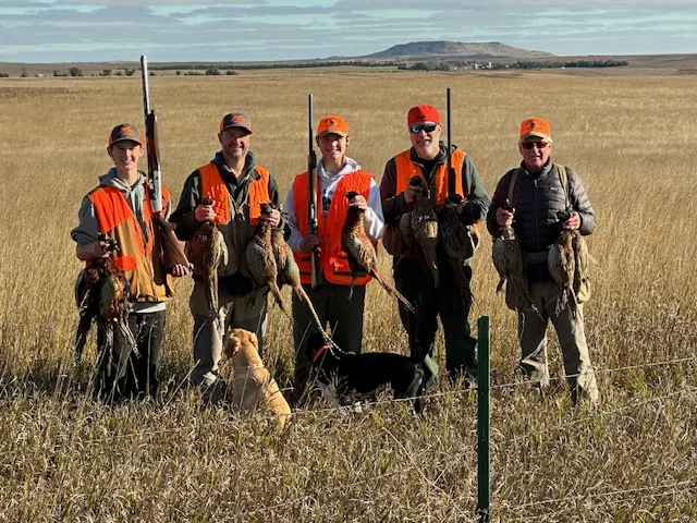 Hunting party EH from Washington – 2025 wild pheasant hunt in North Dakota