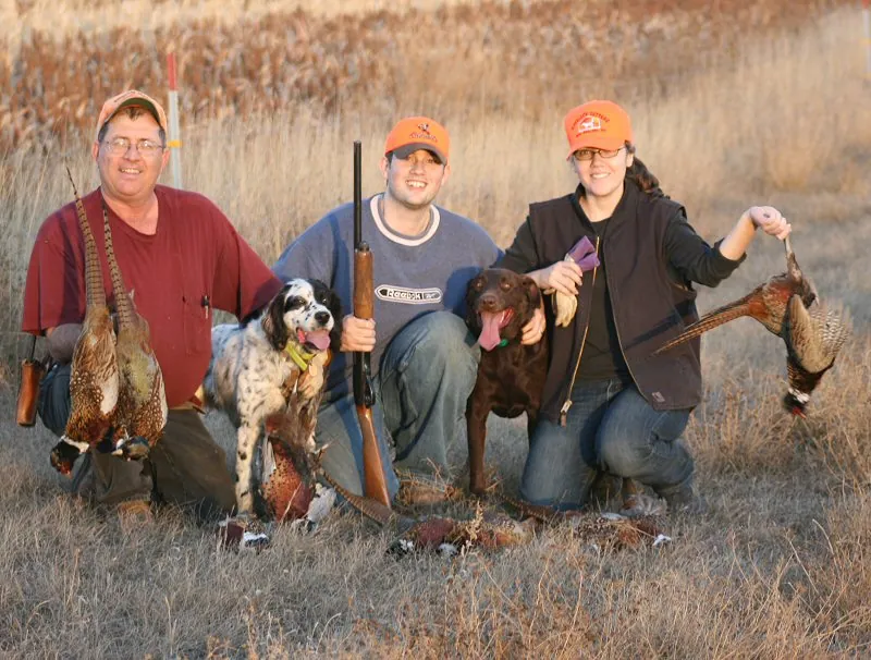 Hunting party JS from Illinois – 2007 wild pheasant hunt in North Dakota